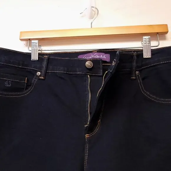 Gloria Vanderbilt Jeans Blue Denim Size 16 WS Short Inseam 26 Womens Pants 2022 - Picture 8 of 9